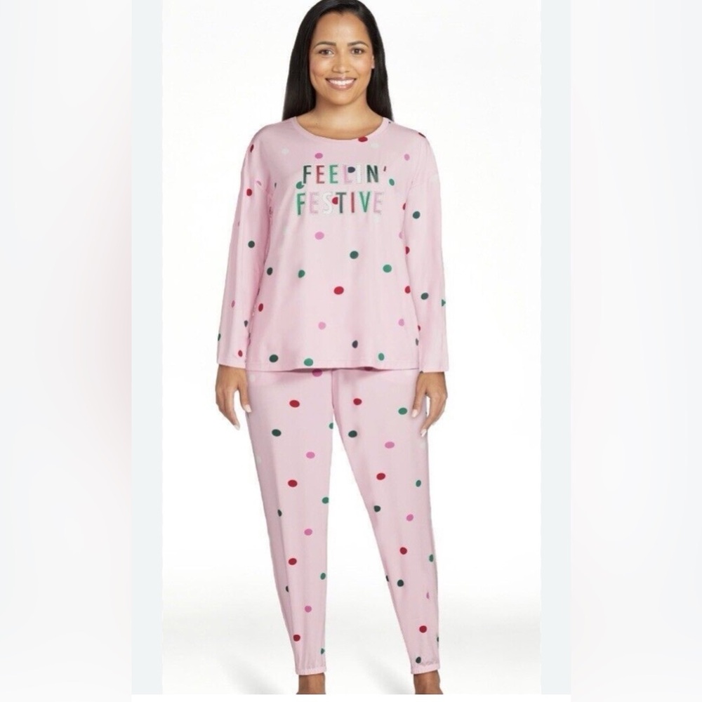 Women’s Festive Pajama Set - Purple